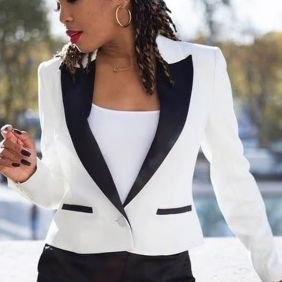 L’agence Colorblock Tuxedo Blazer